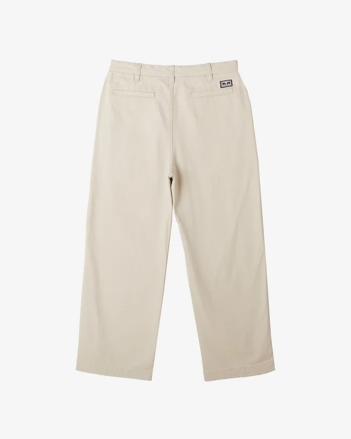 BOTTOMS OBEY Clothing Men BIGWIG CHINO PANT Pigment Silver Grey