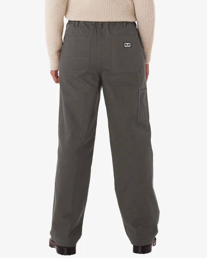 BOTTOMS OBEY Clothing Women BRIGHTON CARPENTER PANT Twig