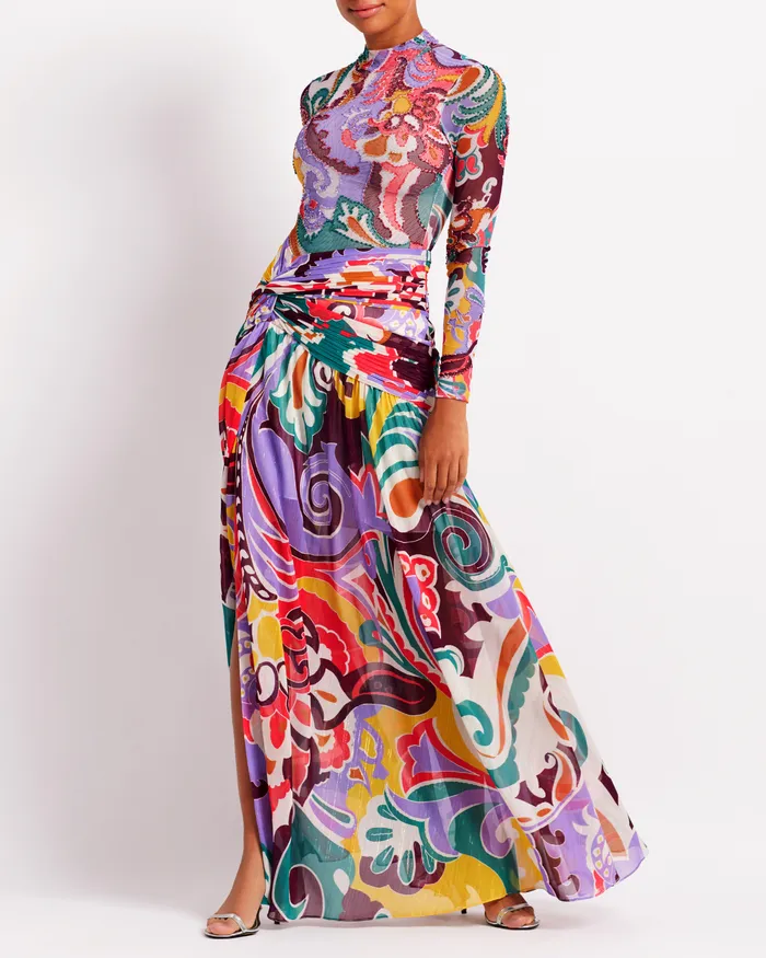 Bottoms Women PatBO Daydreamer High Slit Maxi Skirt