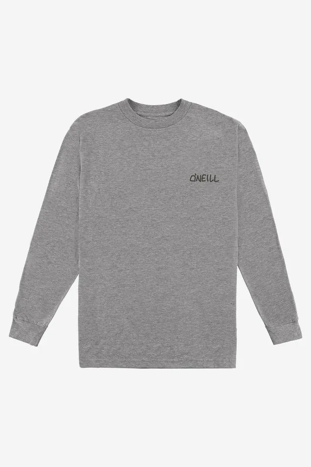BOY039S DAYS END LONG SLEEVE TEE Heather Grey Kids O039NEILL Boy039S Clothing
