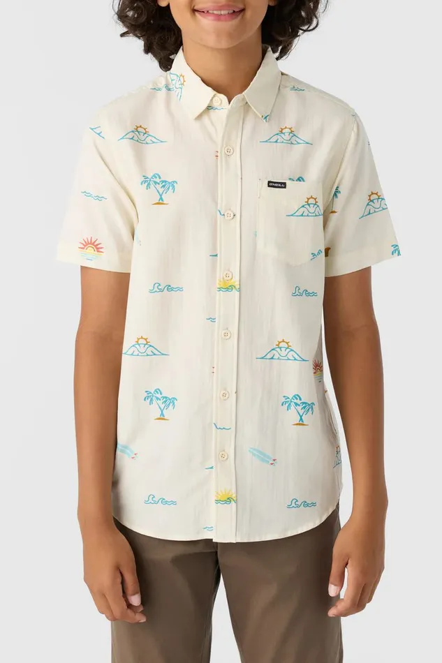 BOY039S OASIS ECO SHIRT Cream2 Kids O039NEILL Boy039S Clothing