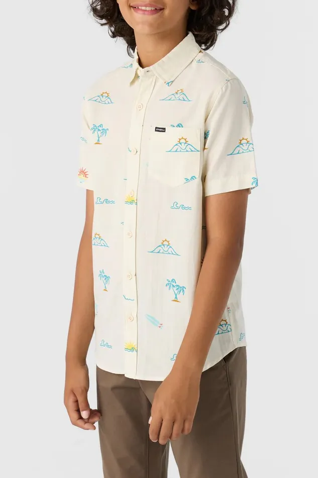 BOY039S OASIS ECO SHIRT Cream2 Kids O039NEILL Boy039S Clothing