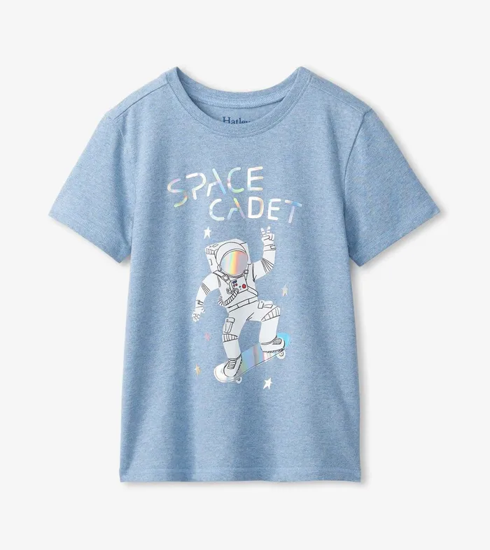 Boys Astronaut Skateboarder Graphic TShirt Hatley