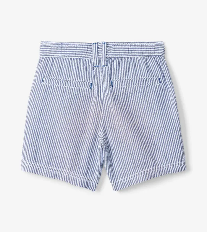 Boys Blue Stripes Woven Shorts Hatley