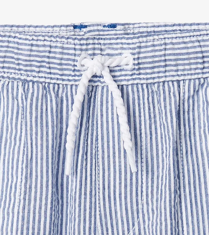 Boys Blue Stripes Woven Shorts Hatley