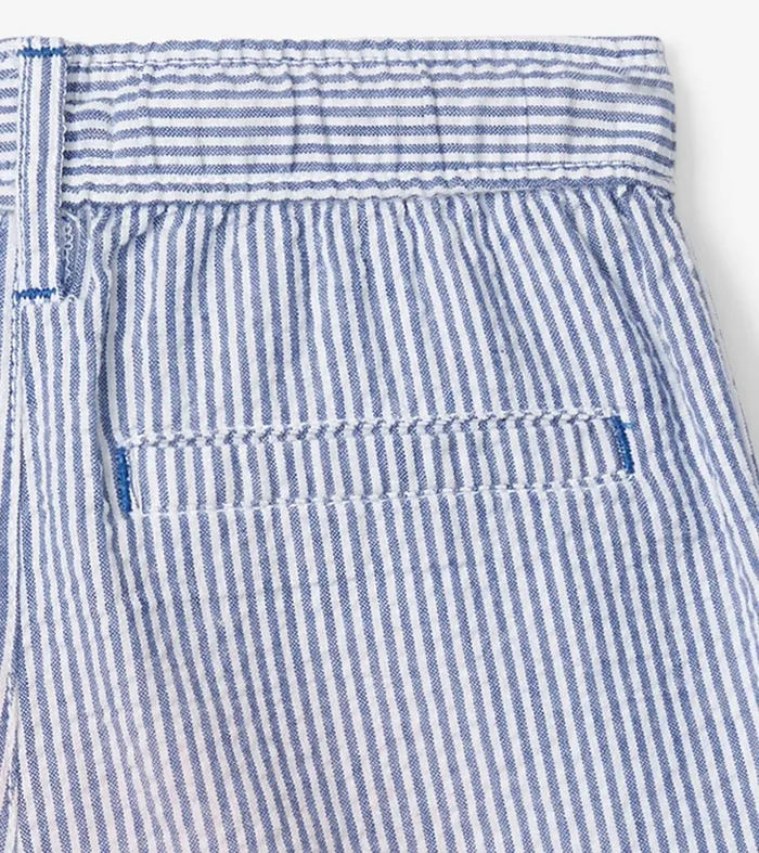 Boys Blue Stripes Woven Shorts Hatley