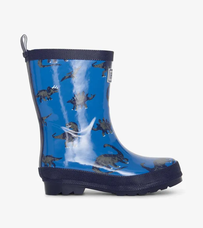 Boys Dinosaur Shiny Rain Boots Hatley