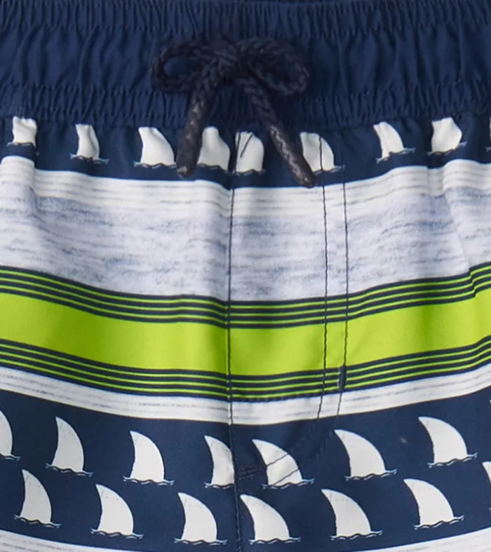 Boys Fins And Stripes Swim Trunks Hatley