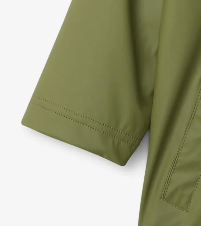 Boys Forest Green ZipUp Rain Jacket Hatley