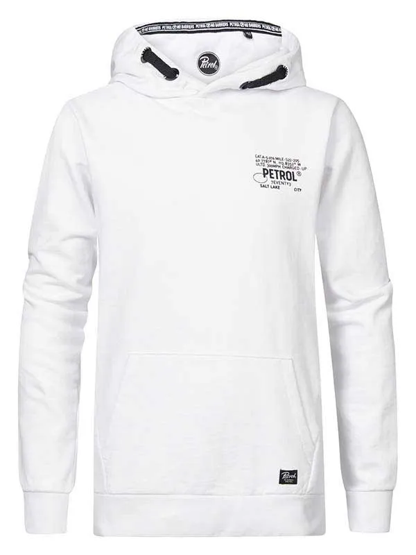 Boys Knits and Sweats Petrol Industries Comfortable Hoodie Bright White