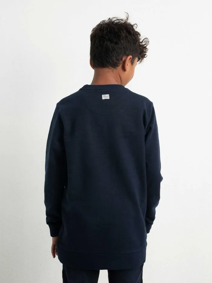 Boys Knits and Sweats Petrol Industries Full Throttle Pullover Midnight Navy