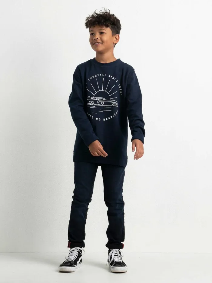 Boys Knits and Sweats Petrol Industries Full Throttle Pullover Midnight Navy