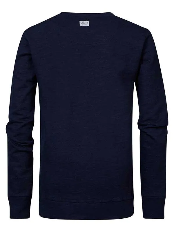 Boys Knits and Sweats Petrol Industries Full Throttle Pullover Midnight Navy