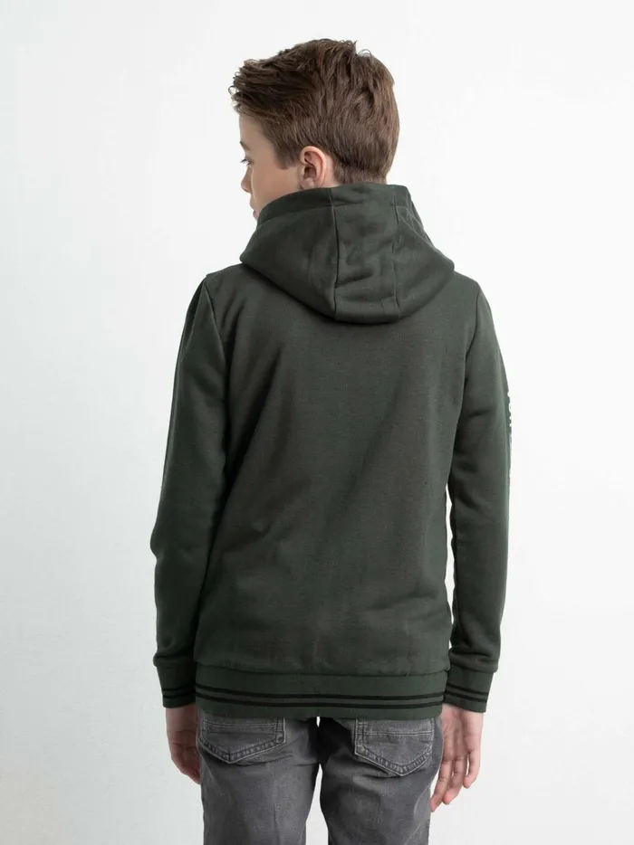 Boys Knits and Sweats Petrol Industries Zipped Hoodie Forest Night