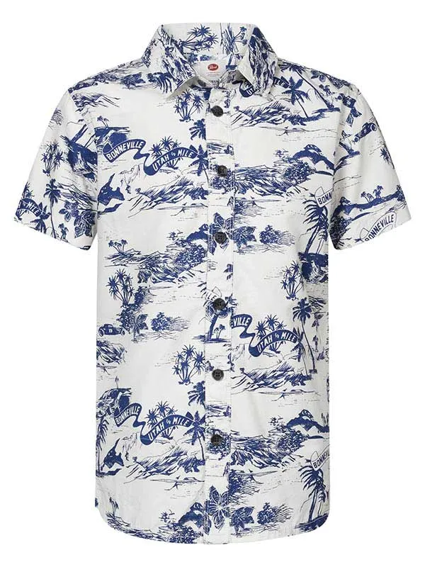 Boys Shirts Petrol Industries Bonneville ShortSleeved Shirt Sky White