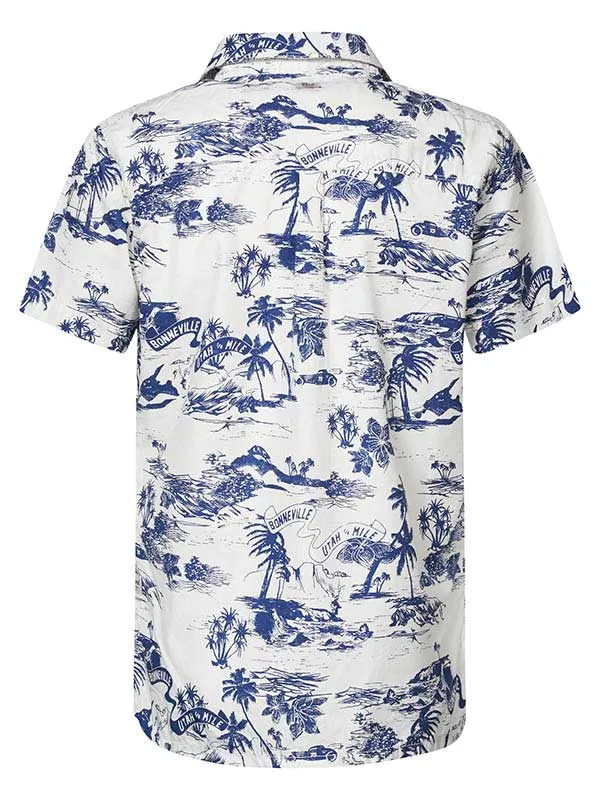 Boys Shirts Petrol Industries Bonneville ShortSleeved Shirt Sky White