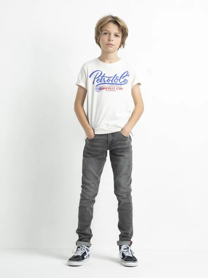 Boys TShirts Petrol Industries Artwork TShirt Sky White