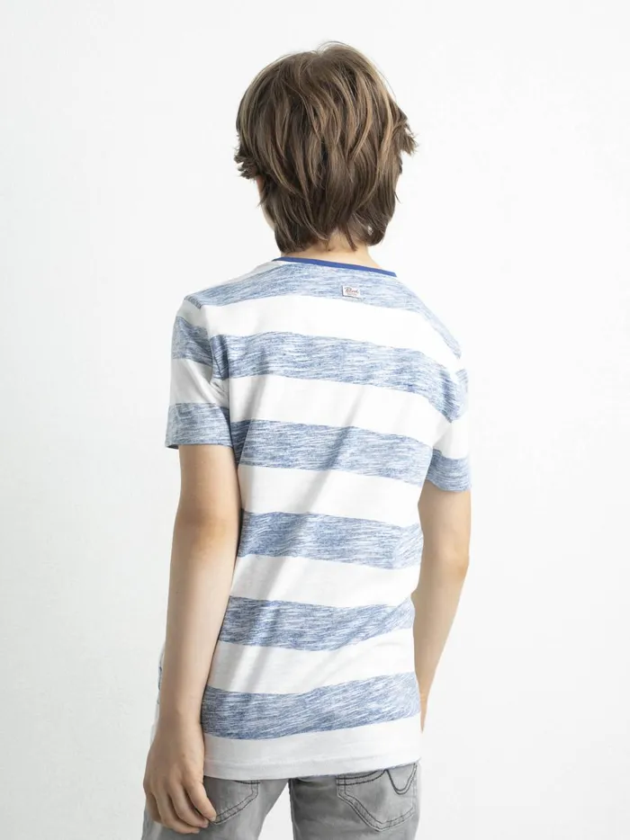 Boys TShirts Petrol Industries Striped TShirt Chalk White