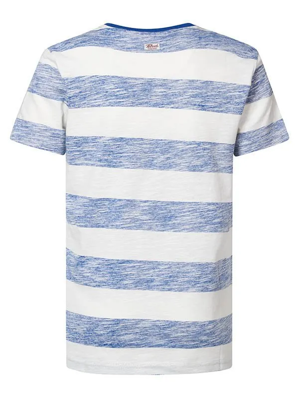 Boys TShirts Petrol Industries Striped TShirt Chalk White