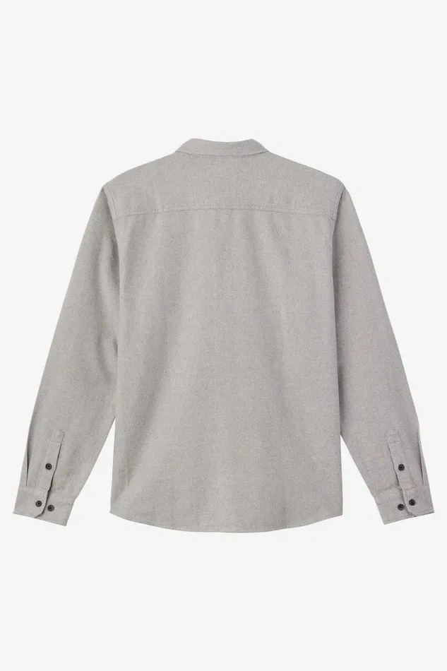 BREAKWATER SOLID FLANNEL STANDARD FIT SHIRT Light Grey Men O039NEILL Clothing
