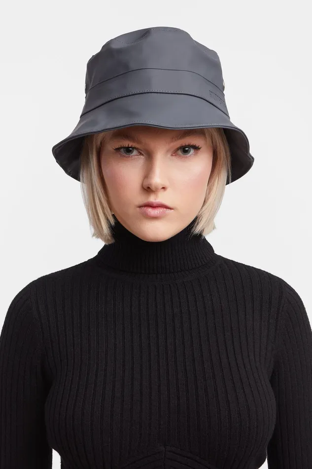 Bucket Hats Women Stutterheim Beckholmen Bucket Hat Charcoal