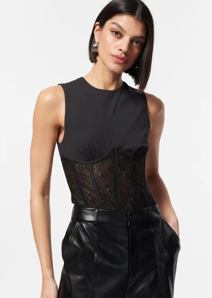 CAMI NYC Bodysuits Women Yazia Bodysuit Black
