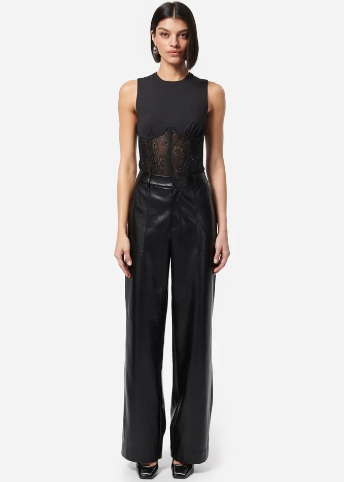 CAMI NYC Bodysuits Women Yazia Bodysuit Black