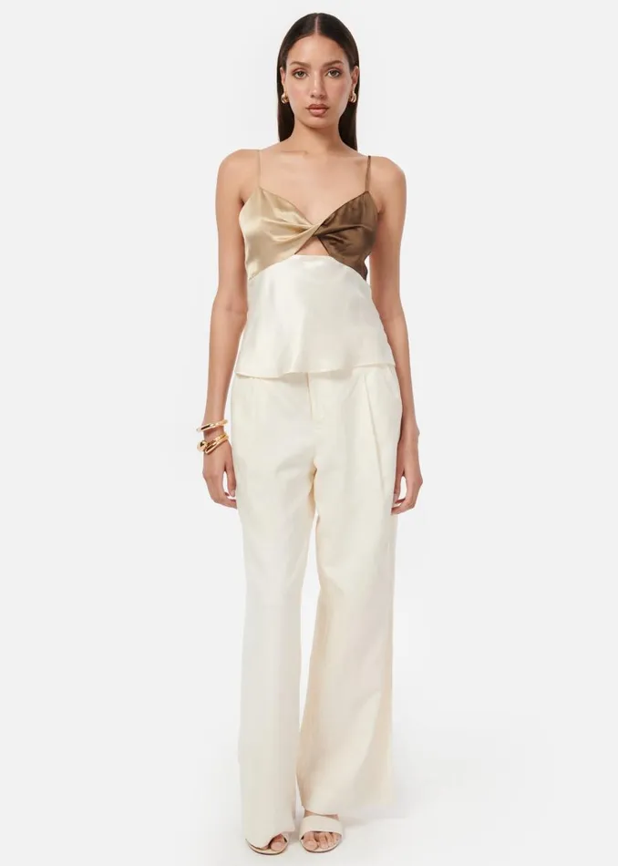 CAMI NYC Camisoles Women Edith Camisole Neutral Colorblock