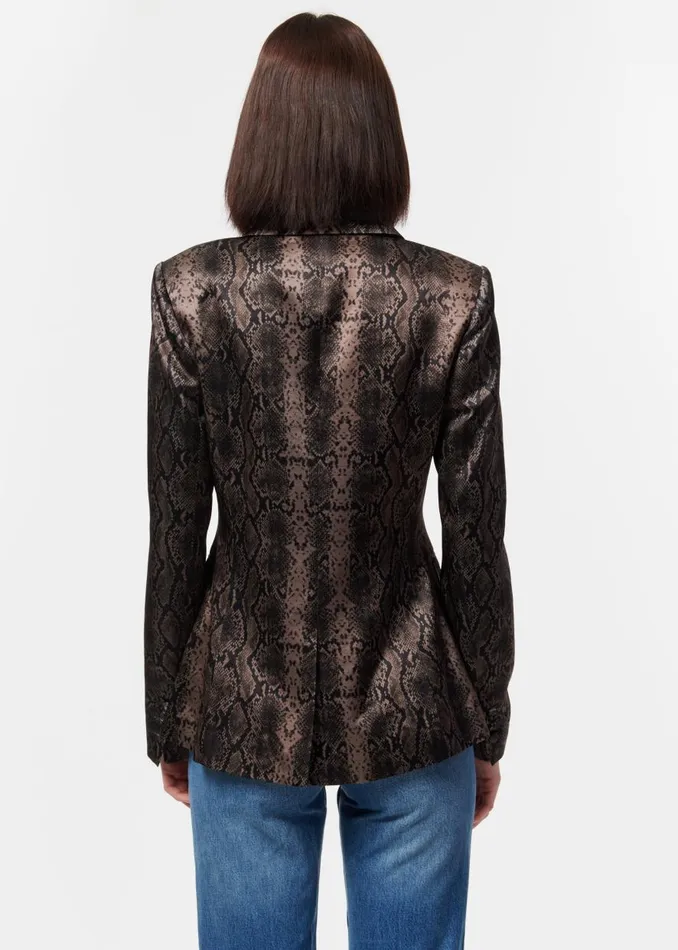 CAMI NYC Jackets and Blazers Women Zana Blazer Gray Snake