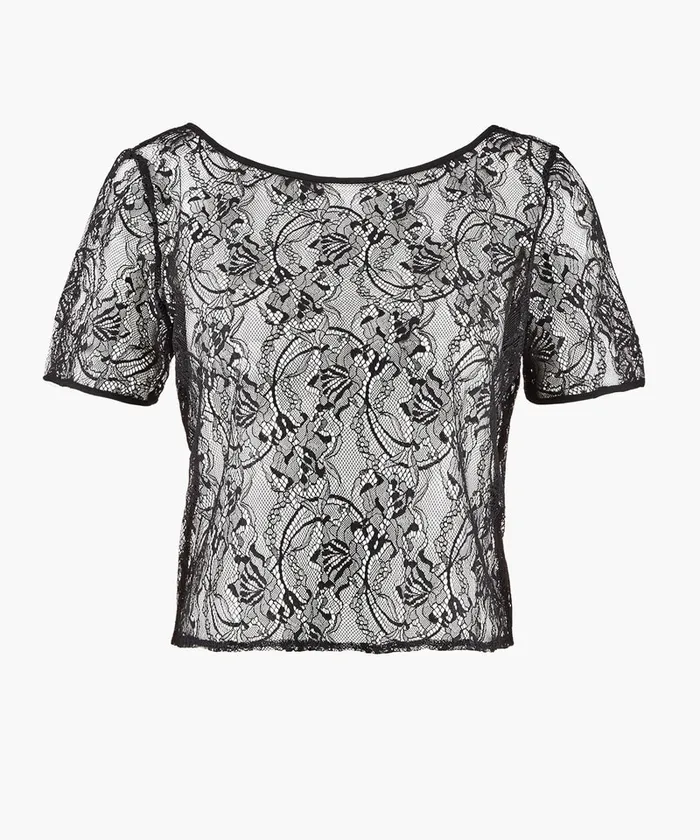 Caracos Femme Aubade Lazy Days Top Manches Courtes Noir