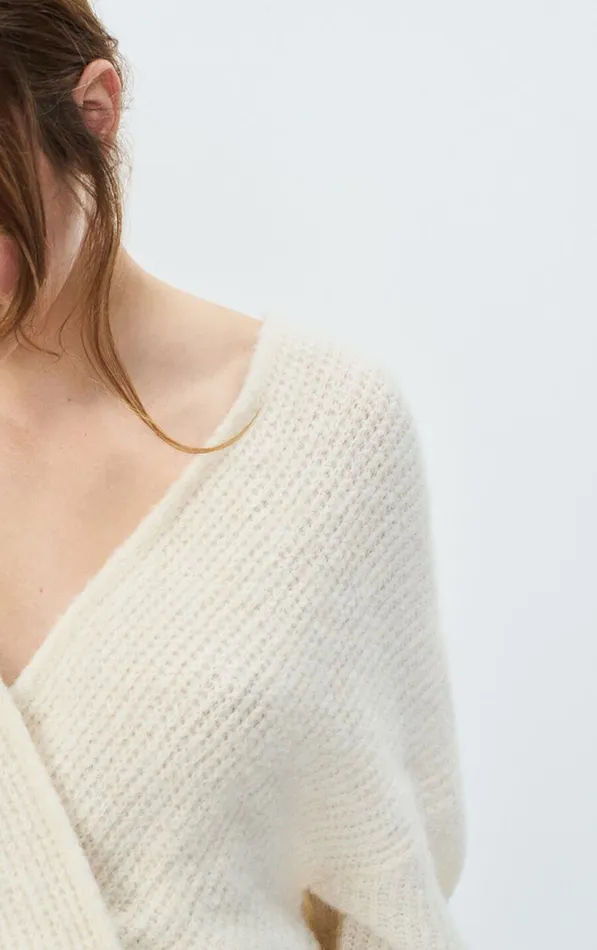Cardigan East Melange Pearl Women American Vintage Jumpers and Cardigans Cardigan East Melange Pearl Women American Vintage Jumpers and Cardigans