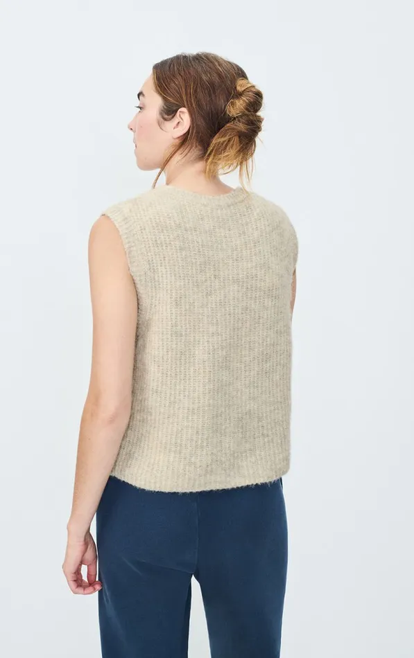 Cardigan East Melange Powder Snow Women American Vintage Jumpers and Cardigans Cardigan East Melange Powder Snow Women American Vintage Jumpers and Cardigans