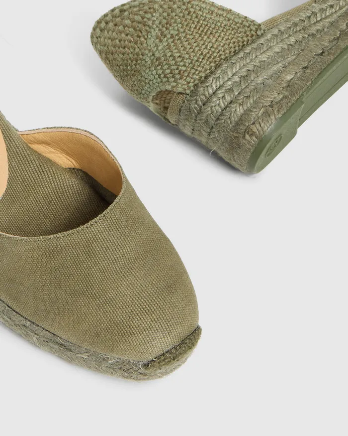 Castaer Carol C3002 Olive Women Wedges