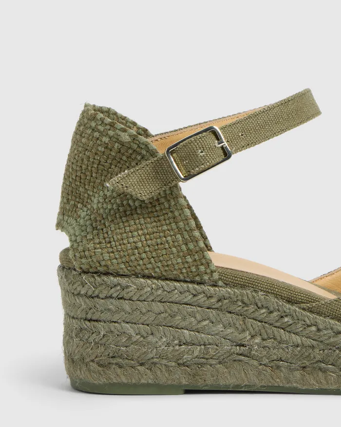 Castaer Carol C3002 Olive Women Wedges