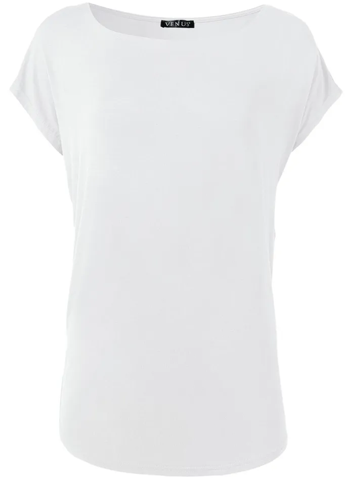 CASUAL TEE White Women VENUS Venus Basics Tops