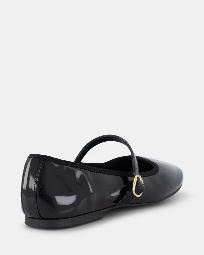 Casuals CATIA Black Patent Ballet Flats NOVO Shoes Women