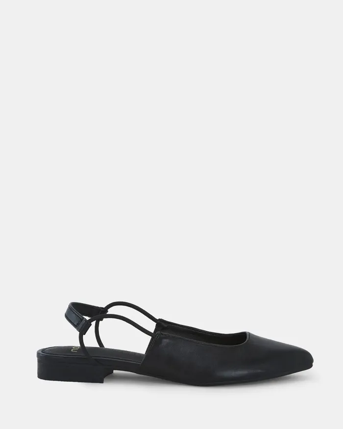 Casuals Women CROTONE BLACK Slip Ons NOVO Shoes