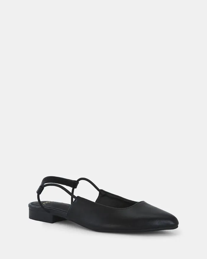 Casuals Women CROTONE BLACK Slip Ons NOVO Shoes