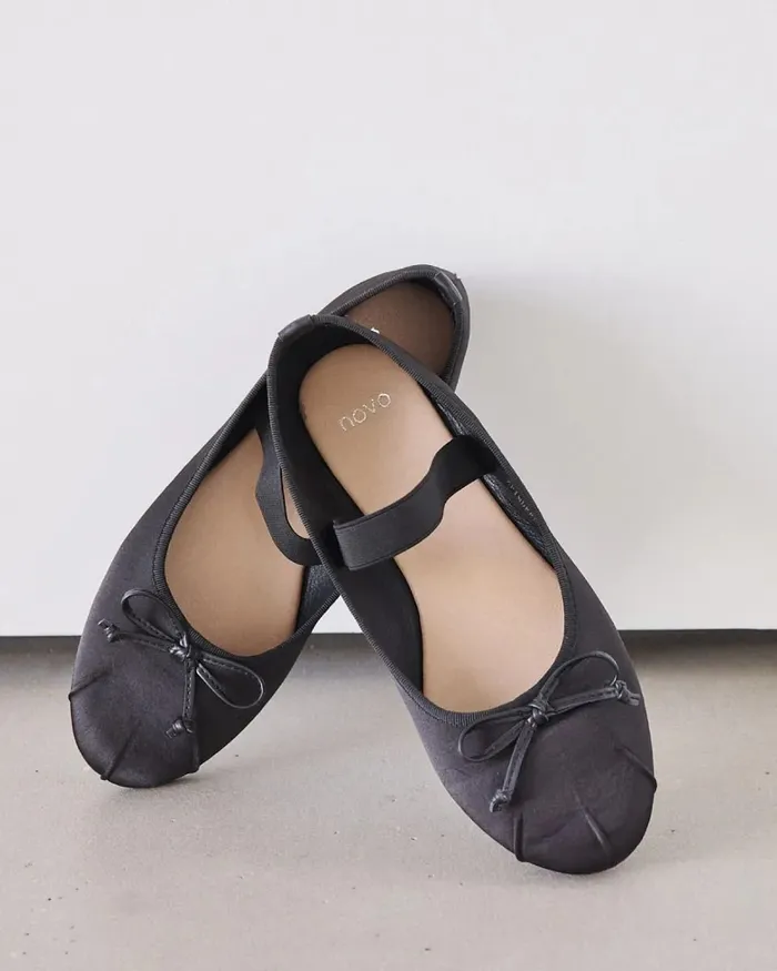 Casuals ZPINDERELLA BLACK Ballet Flats NOVO Shoes Women