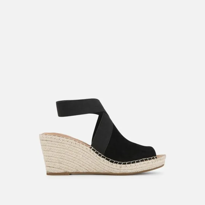 Charli Suede Espadrille Platform Sandal Black Women Kenneth Cole Gentle Souls