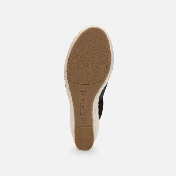 Charli Suede Espadrille Platform Sandal Black Women Kenneth Cole Gentle Souls