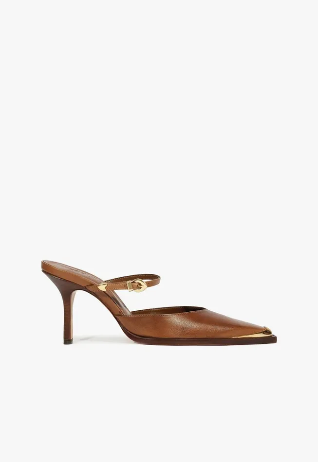 Charlotte Mule Pump Dark Caramel Women Schutz Shoes