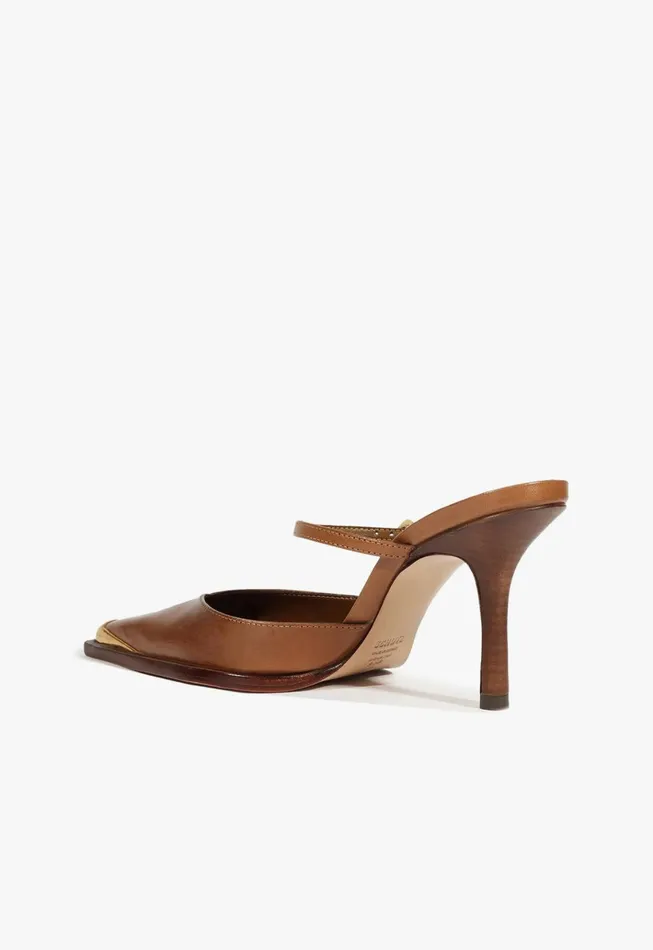 Charlotte Mule Pump Dark Caramel Women Schutz Shoes