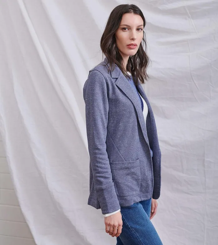Chelsea Knit Blazer 8211 Indigo Speckle Hatley