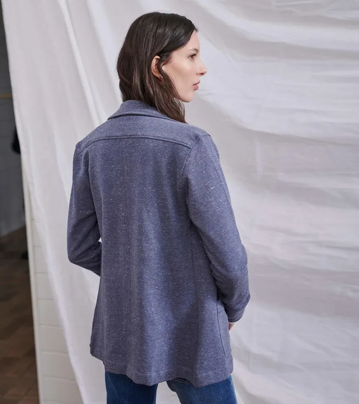 Chelsea Knit Blazer 8211 Indigo Speckle Hatley