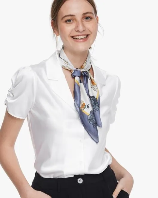 Chic Floral Square Silk Scarf Women Wraps Lilysilk Scarves