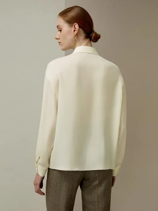Chic Pleated Silk Blouse For Women Women Blouses Lilysilk Shirts