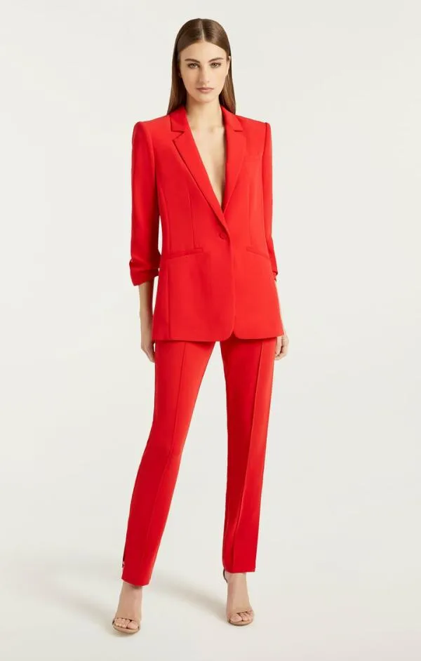 Cinq Sept Brianne Pant Ruby Red Women Pants