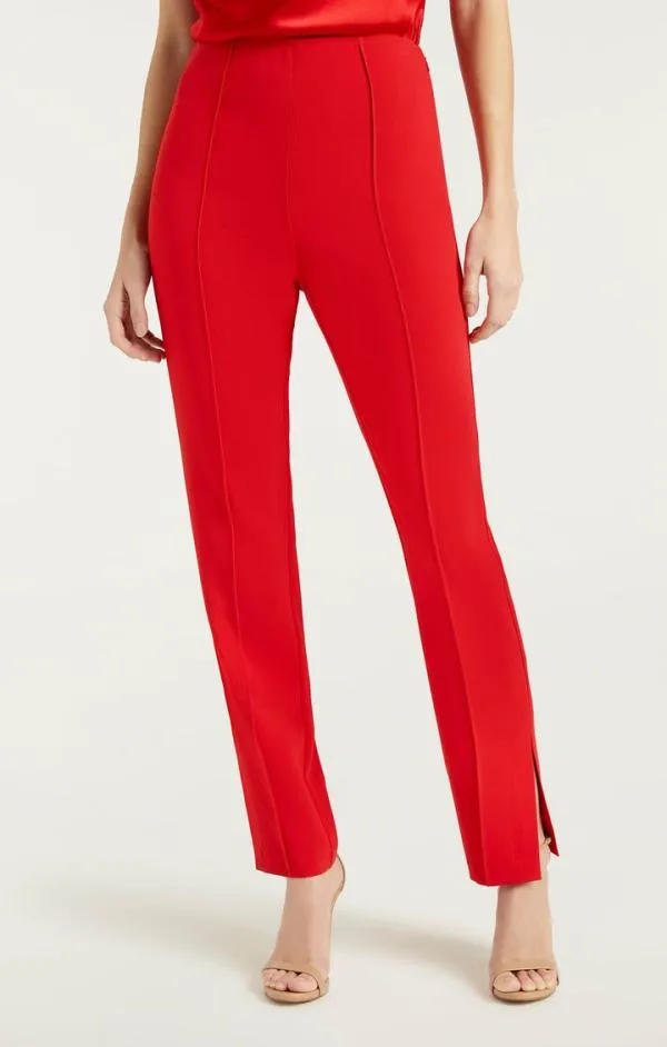 Cinq Sept Brianne Pant Ruby Red Women Pants