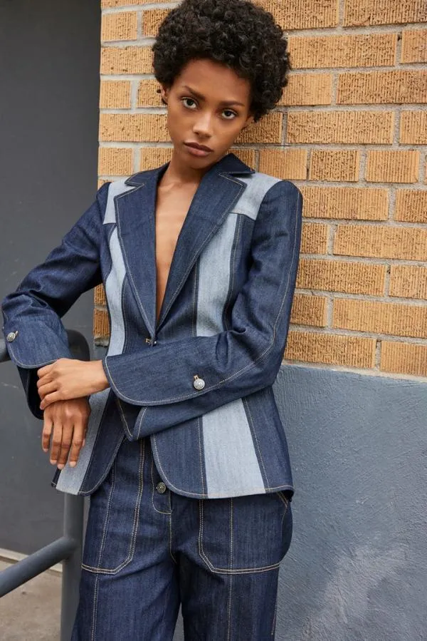Cinq Sept Celie Blazer Indigo Women Blazers